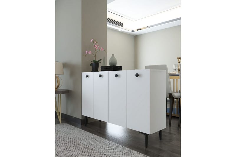 Mangvar Konsollbord 120 cm - Vit/Svart - Möbler - Bord & matgrupper - Avlastningsbord - Hallbord