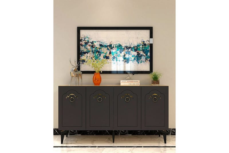 Maren Konsollbord 150 cm - Ek/Antracit - Möbler - Bord & matgrupper - Avlastningsbord - Hallbord