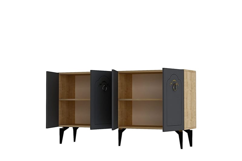 Maren Konsollbord 150 cm - Ek/Antracit - Möbler - Bord & matgrupper - Avlastningsbord - Hallbord