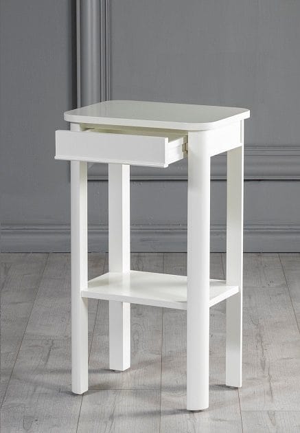 Marstrand sängbord med låda - Vit - Vit - Möbler - Bord & matgrupper - Avlastningsbord - Sängbord & nattduksbord