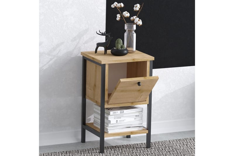 Matar Sidobord 35 cm - Brun/Svart - Möbler - Bord & matgrupper - Avlastningsbord - Lampbord