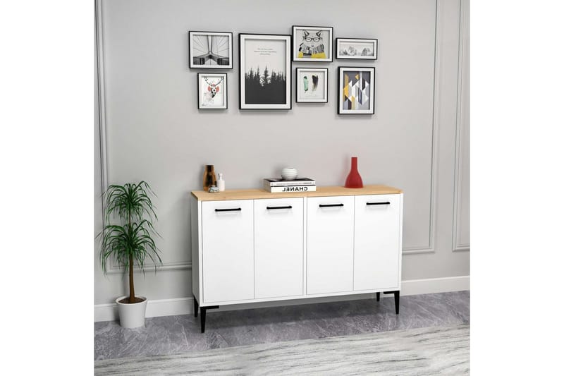 Merion Konsollbord 120 cm - Ek/Vit - Möbler - Bord & matgrupper - Avlastningsbord - Hallbord