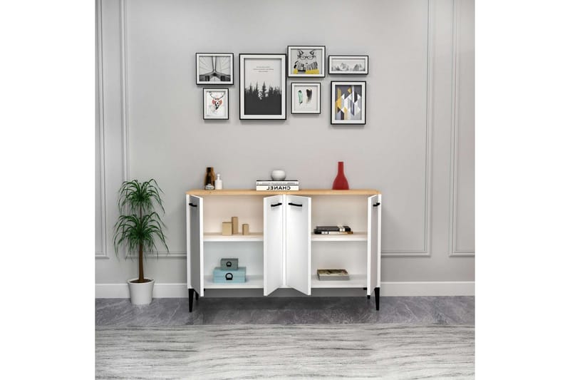 Merion Konsollbord 120 cm - Ek/Vit - Möbler - Bord & matgrupper - Avlastningsbord - Hallbord