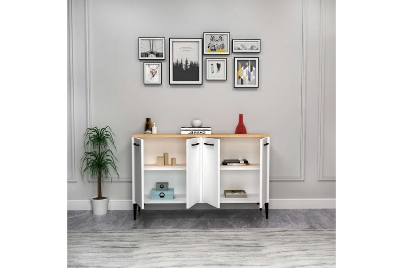 Merion Konsollbord 120 cm - Ek/Vit - Möbler - Bord & matgrupper - Avlastningsbord - Hallbord