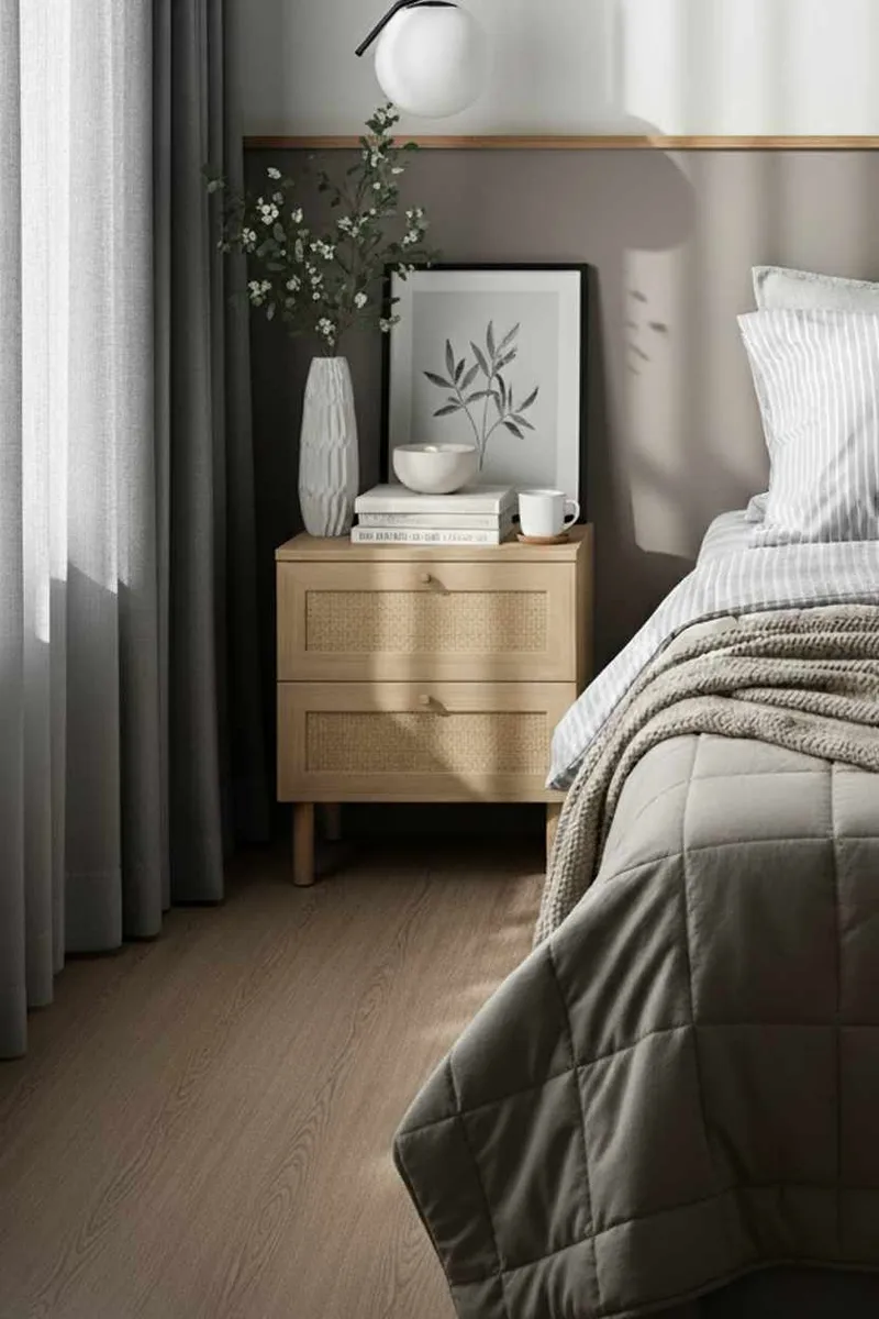 Meyloren Nattduksbord 50 cm - Beige - Möbler - Bord & matgrupper - Avlastningsbord - Sängbord & nattduksbord