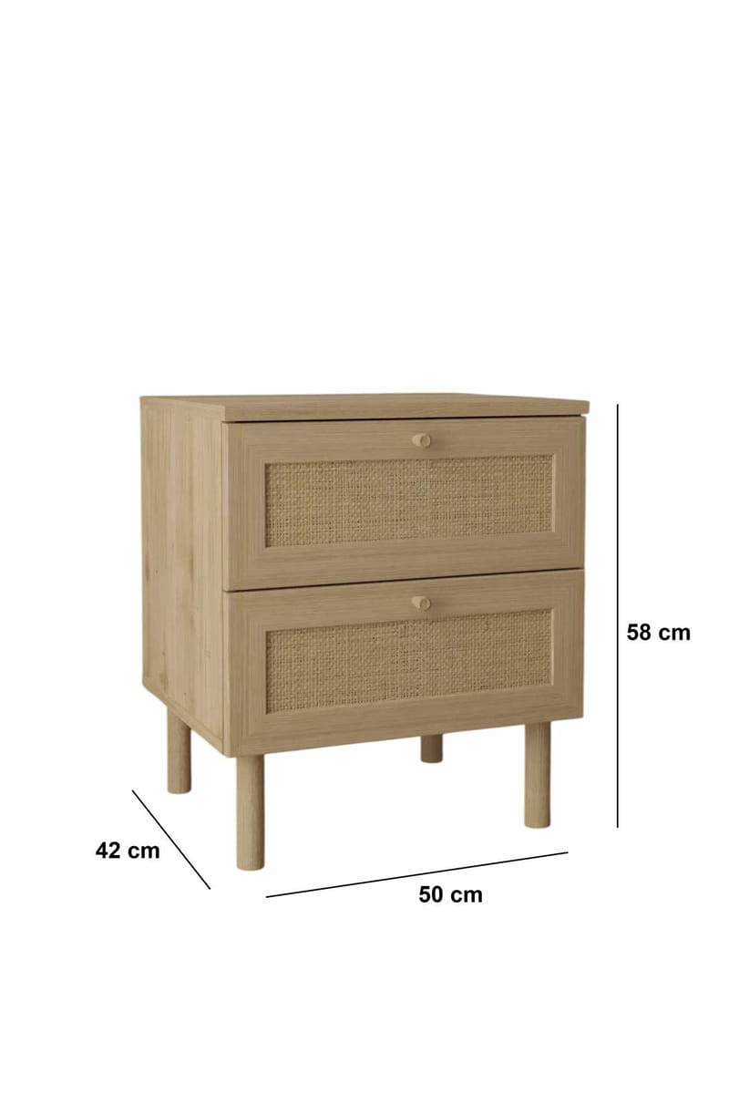 Meyloren Nattduksbord 50 cm - Beige - Möbler - Bord & matgrupper - Avlastningsbord - Sängbord & nattduksbord