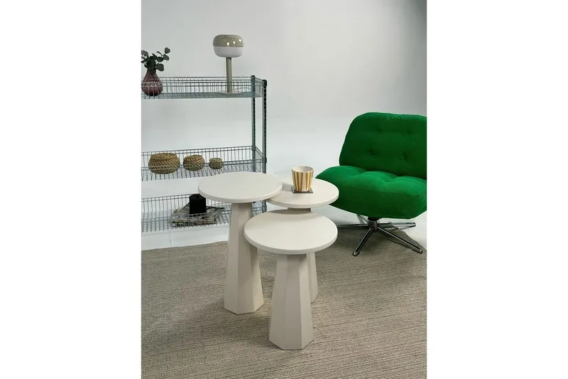 Miu Satsbord 35 cm - Cream - Möbler - Bord & matgrupper - Avlastningsbord - Satsbord