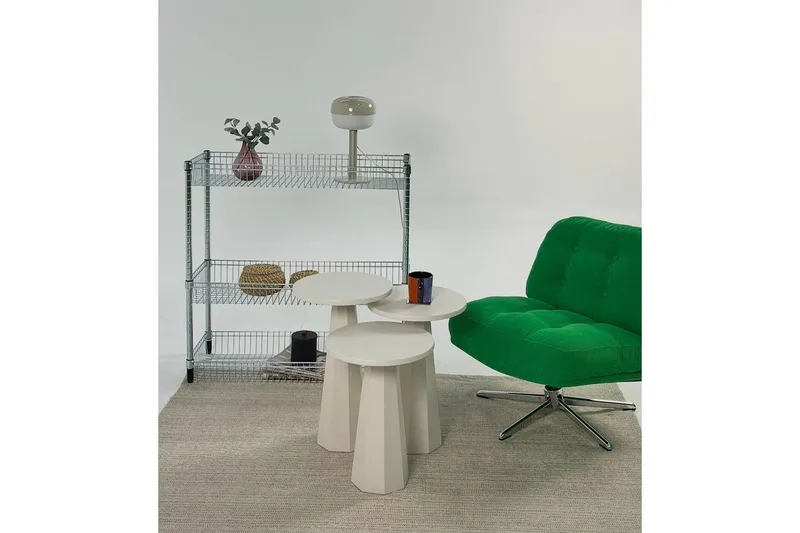 Miu Satsbord 35 cm - Cream - Möbler - Bord & matgrupper - Avlastningsbord - Satsbord