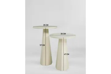 Miu Satsbord 35 cm - Cream - Möbler - Bord & matgrupper - Avlastningsbord - Satsbord