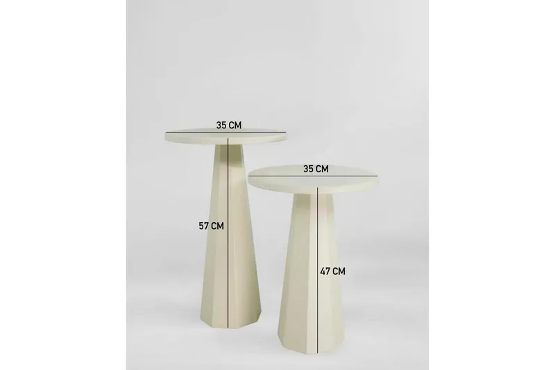 Miu Satsbord 35 cm - Cream - Möbler - Bord & matgrupper - Avlastningsbord - Satsbord