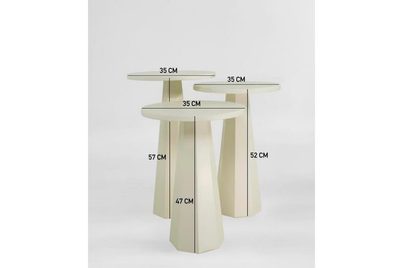 Miu Satsbord 35 cm - Cream - Möbler - Bord & matgrupper - Avlastningsbord - Satsbord