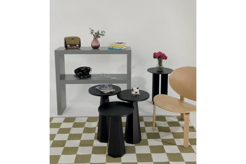 Miu Satsbord 35 cm - Svart - Möbler - Bord & matgrupper - Avlastningsbord - Satsbord