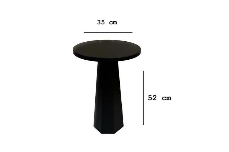 Miu Sidobord 35 cm - Svart - Möbler - Bord & matgrupper - Avlastningsbord - Lampbord