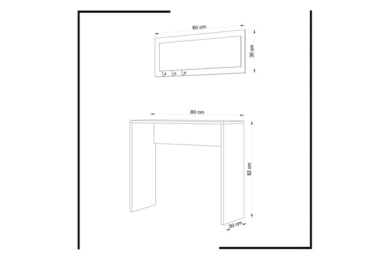 Mod Design Skrivbord - Vit - Möbler - Bord & matgrupper - Avlastningsbord
