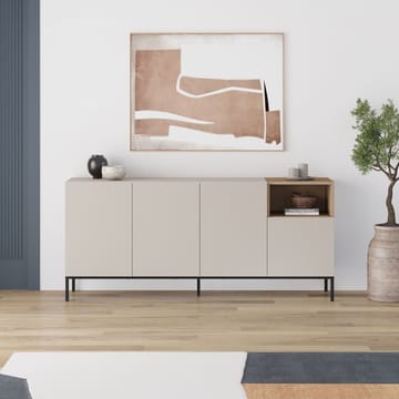 Morlen Konsol 180x80x41,8 cm - Sandstone, Natural Oak, Black - Möbler - Bord & matgrupper - Avlastningsbord - Hallbord