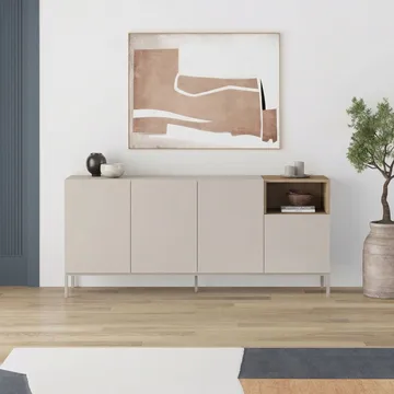 Morlen Konsol 180x80x41,8 cm - Santstone och naturlig ek - Möbler - Bord & matgrupper - Avlastningsbord - Hallbord