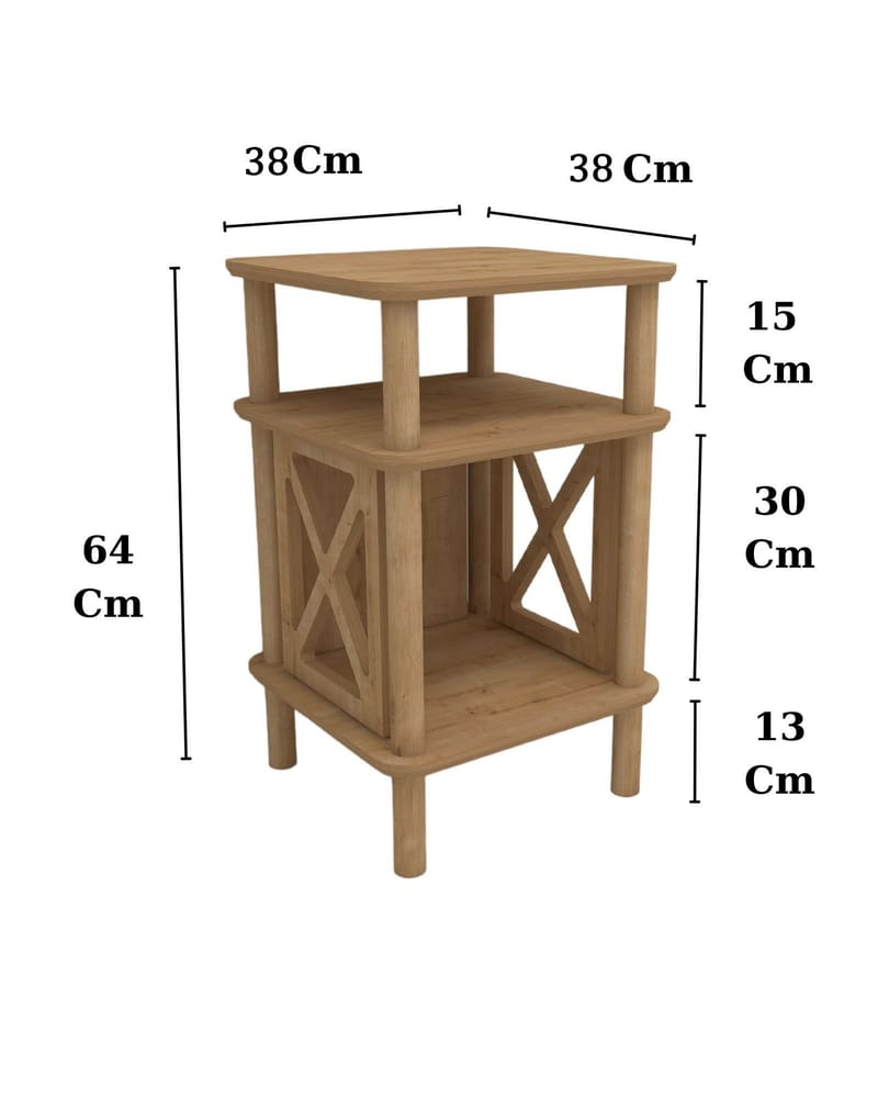 Mumira Sidobord 38 cm - Ek - Möbler - Bord & matgrupper - Avlastningsbord - Lampbord