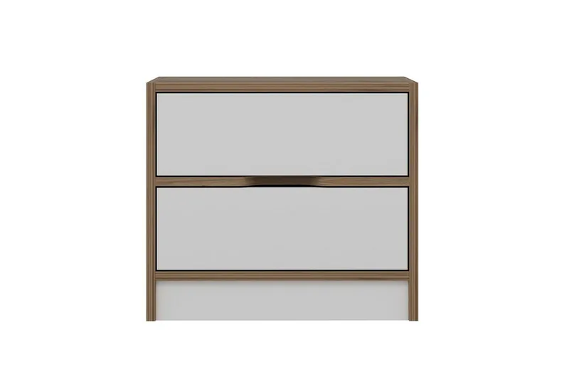 Munna Sängbord 54 cm - Valnöt/Vit - Möbler - Bord & matgrupper - Avlastningsbord - Sängbord & nattduksbord