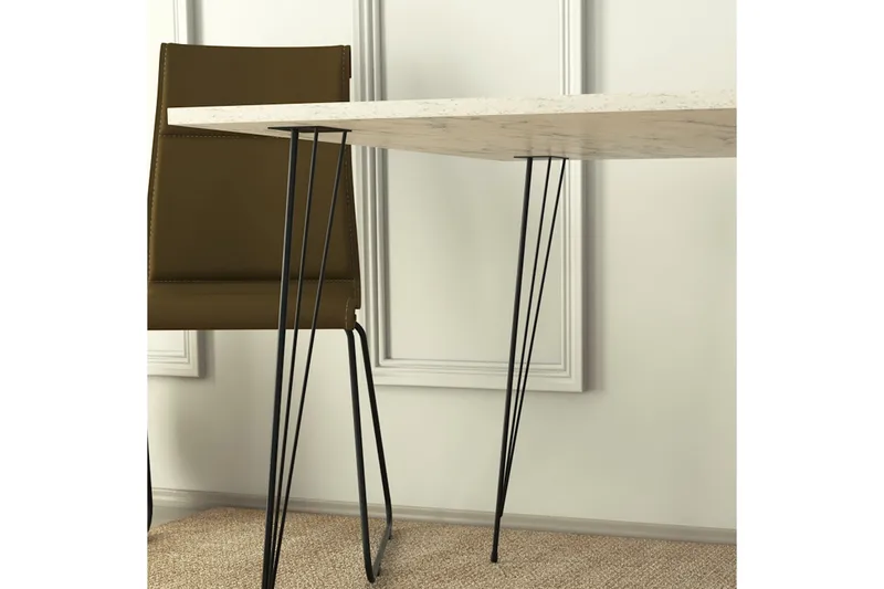 Murtwell Bord 90 cm - Svart/Vit - Möbler - Bord & matgrupper - Matbord & köksbord