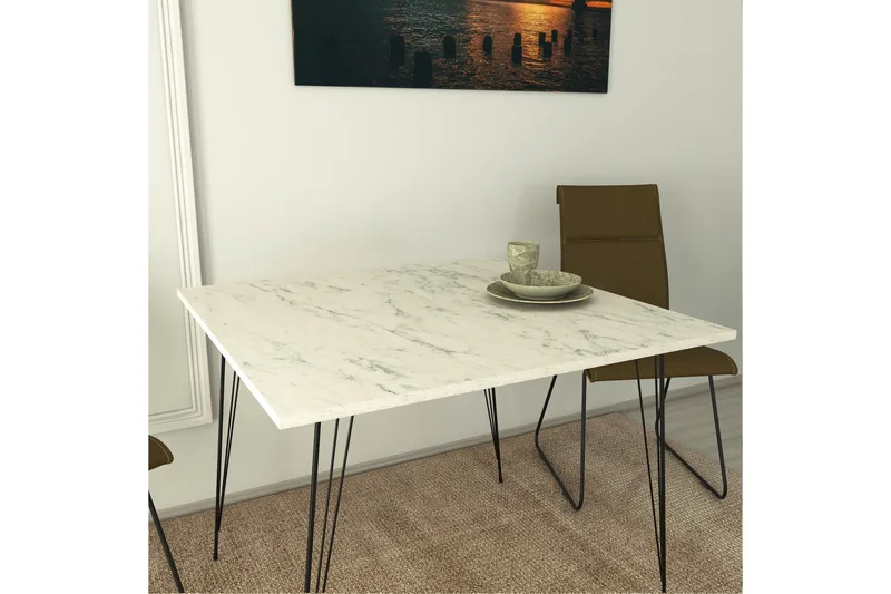 Murtwell Bord 90 cm - Svart/Vit - Möbler - Bord & matgrupper - Matbord & köksbord