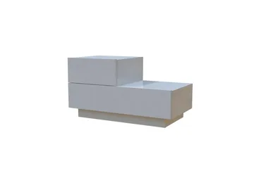 Mutki Nattduksbord 70x35x38,3 cm - Vit - Möbler - Bord & matgrupper - Avlastningsbord - Sängbord & nattduksbord