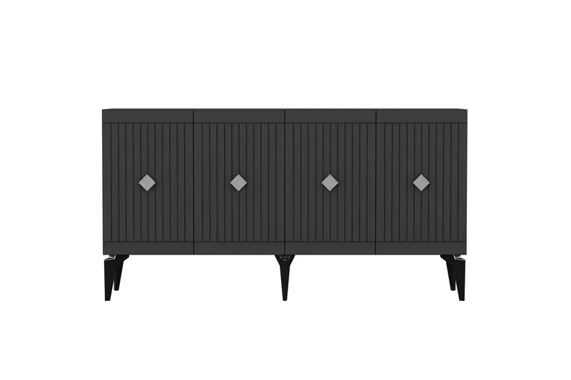 Naruyuki Konsollbord 150 cm, Antracit/Silver