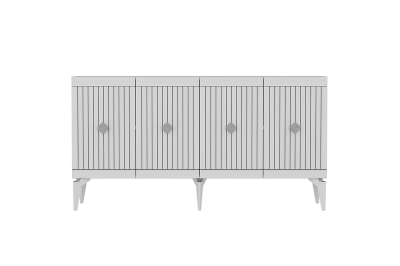 Naruyuki Konsollbord 150 cm - Vit/Silver - Möbler - Bord & matgrupper - Avlastningsbord - Hallbord