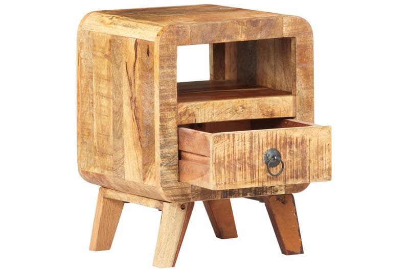 Nattduksbord 30x30x41 cm grovt mangoträ - Brun - Möbler - Bord & matgrupper - Avlastningsbord - Sängbord & nattduksbord