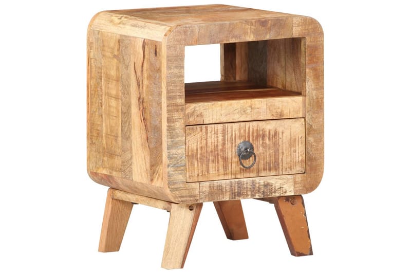 Nattduksbord 30x30x41 cm grovt mangoträ - Brun - Möbler - Bord & matgrupper - Avlastningsbord - Sängbord & nattduksbord