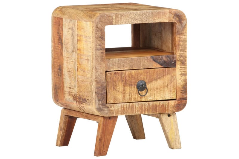 Nattduksbord 30x30x41 cm grovt mangoträ - Brun - Möbler - Bord & matgrupper - Avlastningsbord - Sängbord & nattduksbord