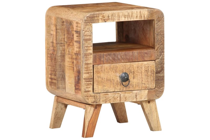 Nattduksbord 30x30x41 cm grovt mangoträ - Brun - Möbler - Bord & matgrupper - Avlastningsbord - Sängbord & nattduksbord