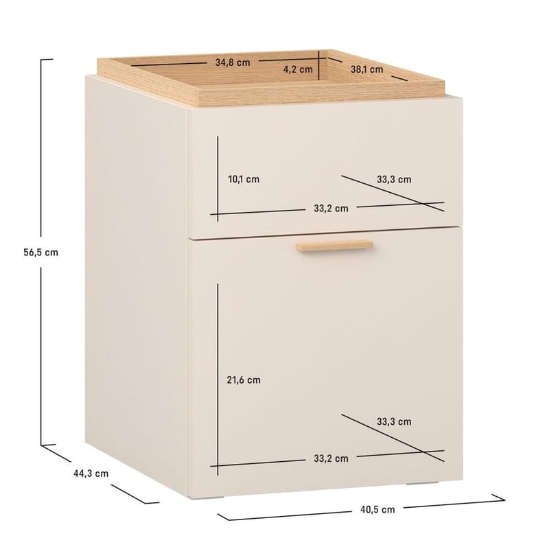 Nattduksbord 4 You Fresh - Sandbeige - Möbler - Bord & matgrupper - Avlastningsbord - Sängbord & nattduksbord