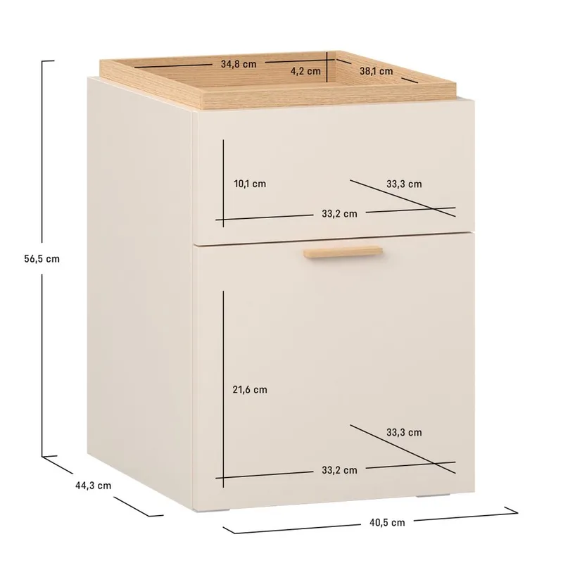 Nattduksbord 4 You Fresh - Sandbeige - Möbler - Bord & matgrupper - Avlastningsbord - Sängbord & nattduksbord