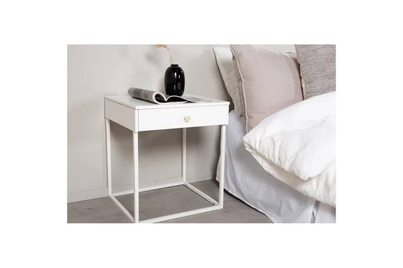 Nattduksbord Bakal - Vit - Möbler - Bord & matgrupper - Avlastningsbord - Sängbord & nattduksbord
