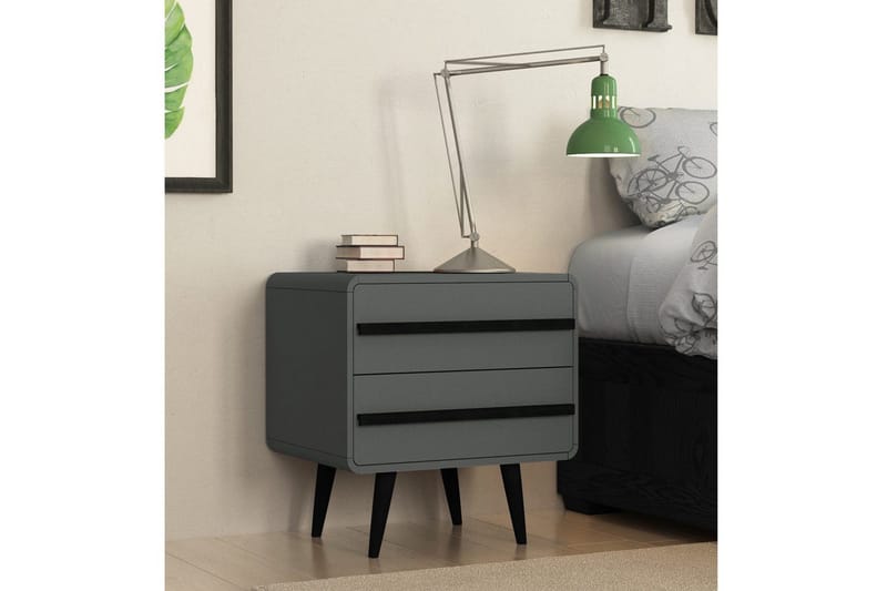 Nattduksbord Chantal Grå - Grå - Möbler - Bord & matgrupper - Avlastningsbord - Sängbord & nattduksbord