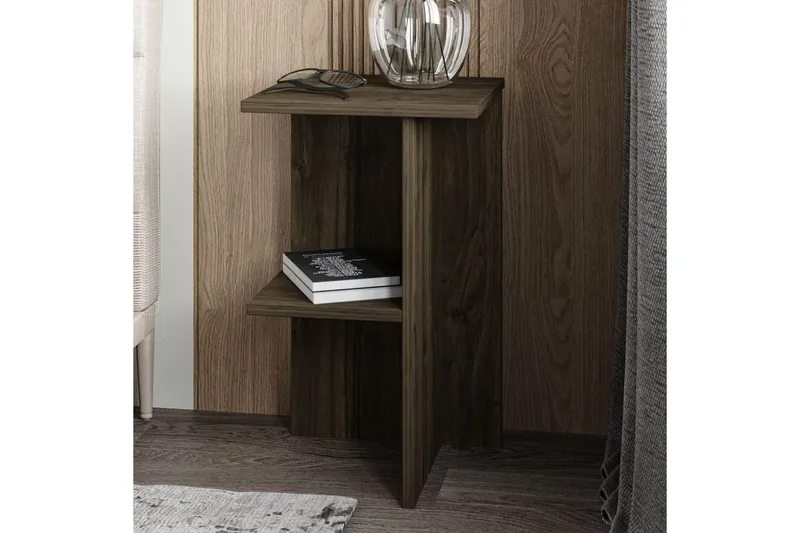 Nattduksbord Gwyneth Valnöt - Valnöt - Möbler - Bord & matgrupper - Avlastningsbord - Sängbord & nattduksbord