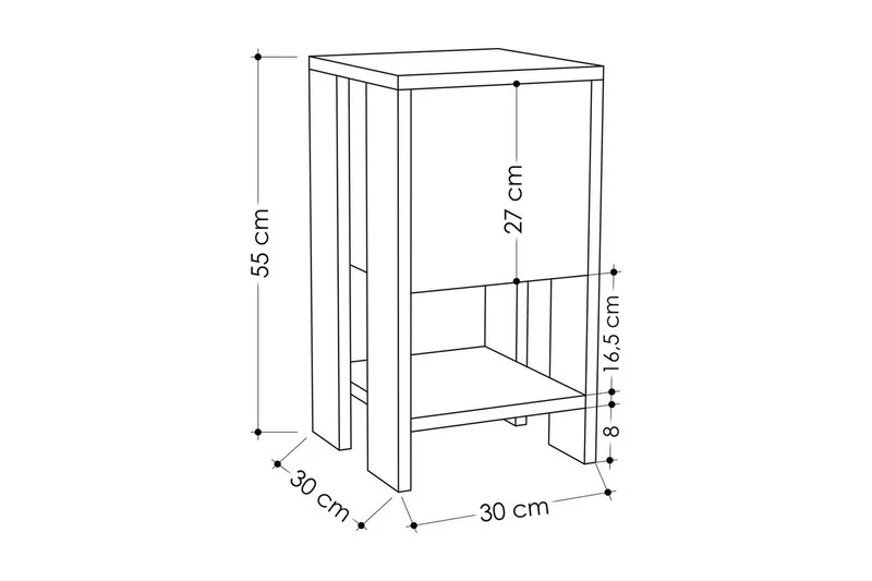 Nattduksbord Haelyn Carraramarmor - Carraramarmor - Möbler - Bord & matgrupper - Avlastningsbord - Sängbord & nattduksbord