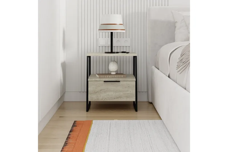 Nattduksbord Kavilash Travertin - Travertin - Möbler - Bord & matgrupper - Avlastningsbord - Sängbord & nattduksbord