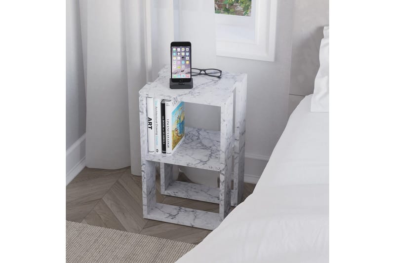 Nattduksbord Quival Carraramarmor - Carraramarmor - Möbler - Bord & matgrupper - Avlastningsbord - Sängbord & nattduksbord