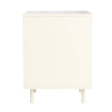 Nattduksbord/sidobord Herta 40x40x54 cm - ljus trä/vit - Möbler - Bord & matgrupper - Avlastningsbord - Sängbord & nattduksbord