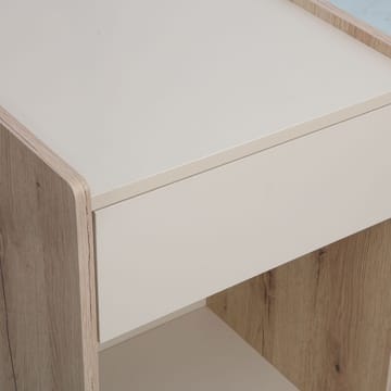 Nattduksbord/sidobord Lester Melamin 43x40x64 cm - ljus trä / beige - Möbler - Bord & matgrupper - Avlastningsbord - Sängbord & nattduksbord