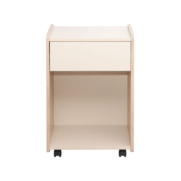 Nattduksbord/sidobord Lester Melamin 43x40x64 cm - ljus trä / beige - Möbler - Bord & matgrupper - Avlastningsbord - Sängbord & nattduksbord