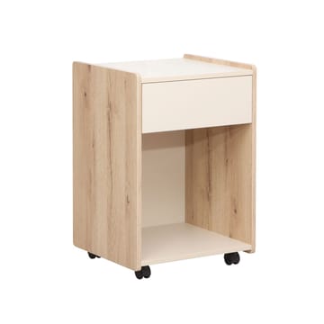 Nattduksbord/sidobord Lester Melamin 43x40x64 cm - ljus trä / beige - Möbler - Bord & matgrupper - Avlastningsbord - Sängbord & nattduksbord