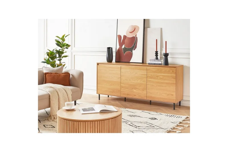 Nikea Skänk i Trä - Ljusbrun - Förvaring - Förvaringsmöbler - Sideboard & skänk