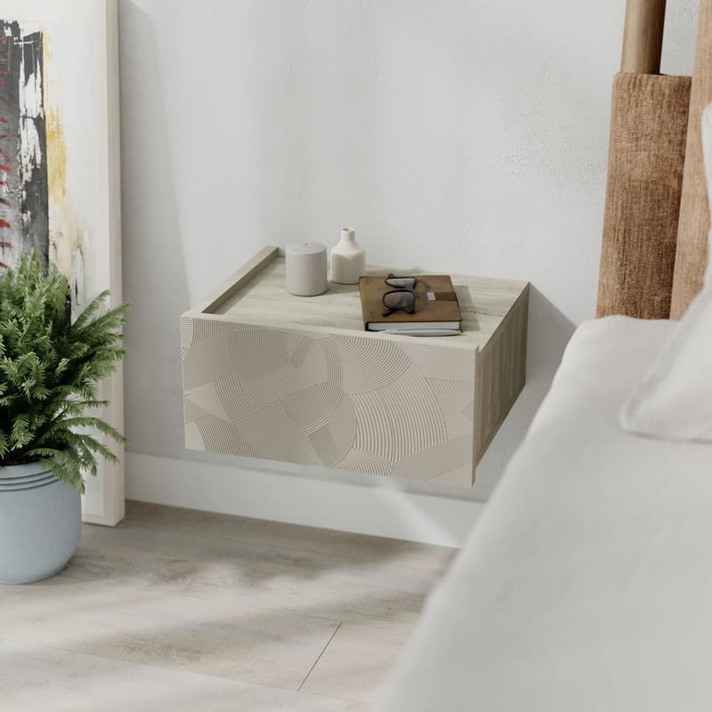 Nilena Sängbord 38 cm - Sandsten travertin - Möbler - Bord & matgrupper - Avlastningsbord - Sängbord & nattduksbord