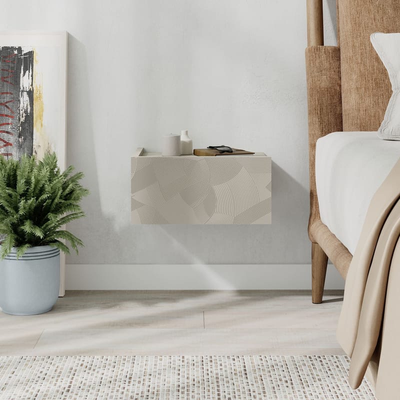 Nilena Sängbord 38 cm - Sandsten travertin - Möbler - Bord & matgrupper - Avlastningsbord - Sängbord & nattduksbord