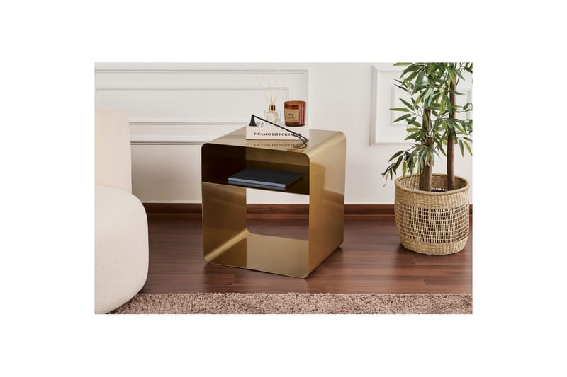 Nivo Sidobord 45 cm - Guld - Möbler - Bord & matgrupper - Avlastningsbord - Lampbord