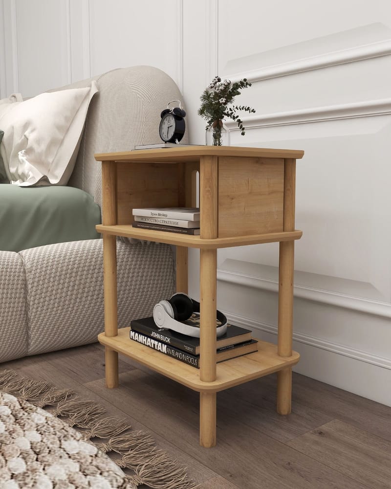 Numira Sidobord 48 cm - Ek - Möbler - Bord & matgrupper - Avlastningsbord - Lampbord