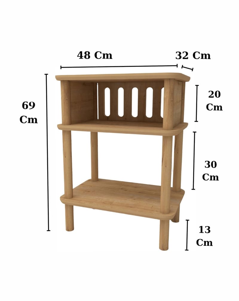 Numira Sidobord 48 cm - Ek - Möbler - Bord & matgrupper - Avlastningsbord - Lampbord