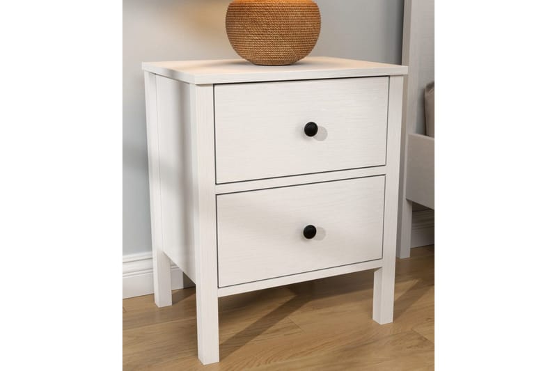 Odelis Sängbord 50 cm - Natur/Vit - Möbler - Bord & matgrupper - Avlastningsbord - Sängbord & nattduksbord